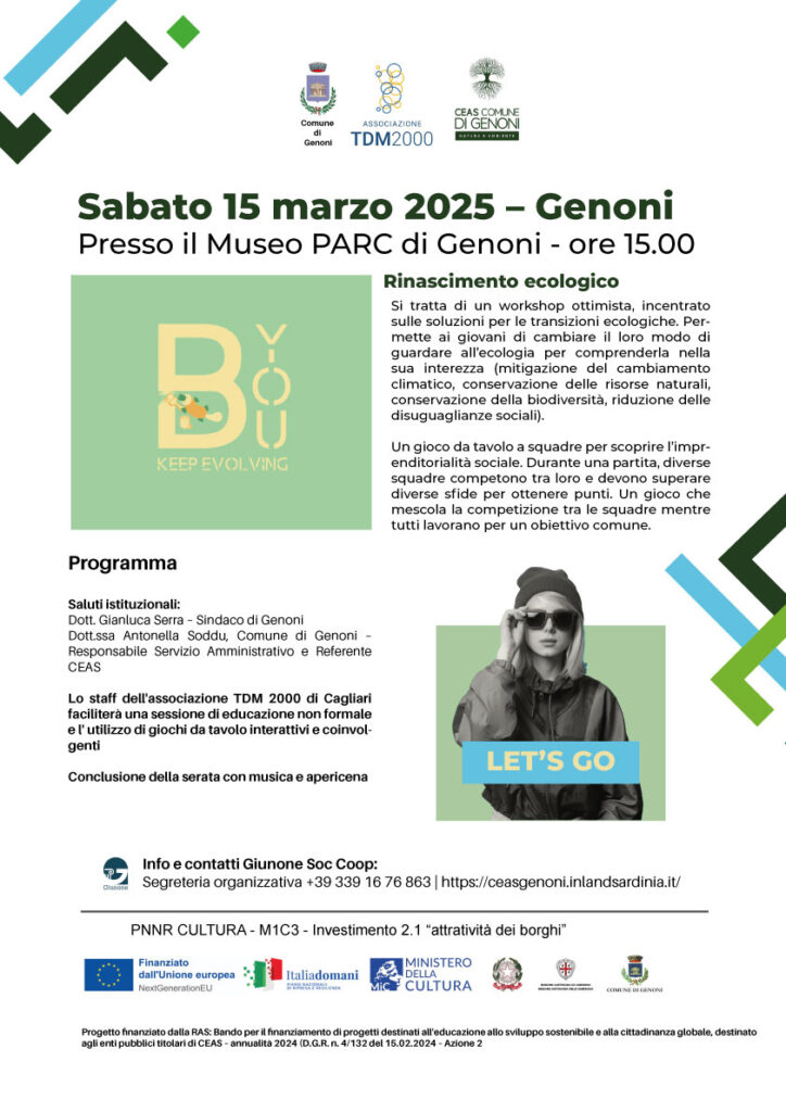 Evento Be You - Keep Evolving - Rinascimento ecologico
