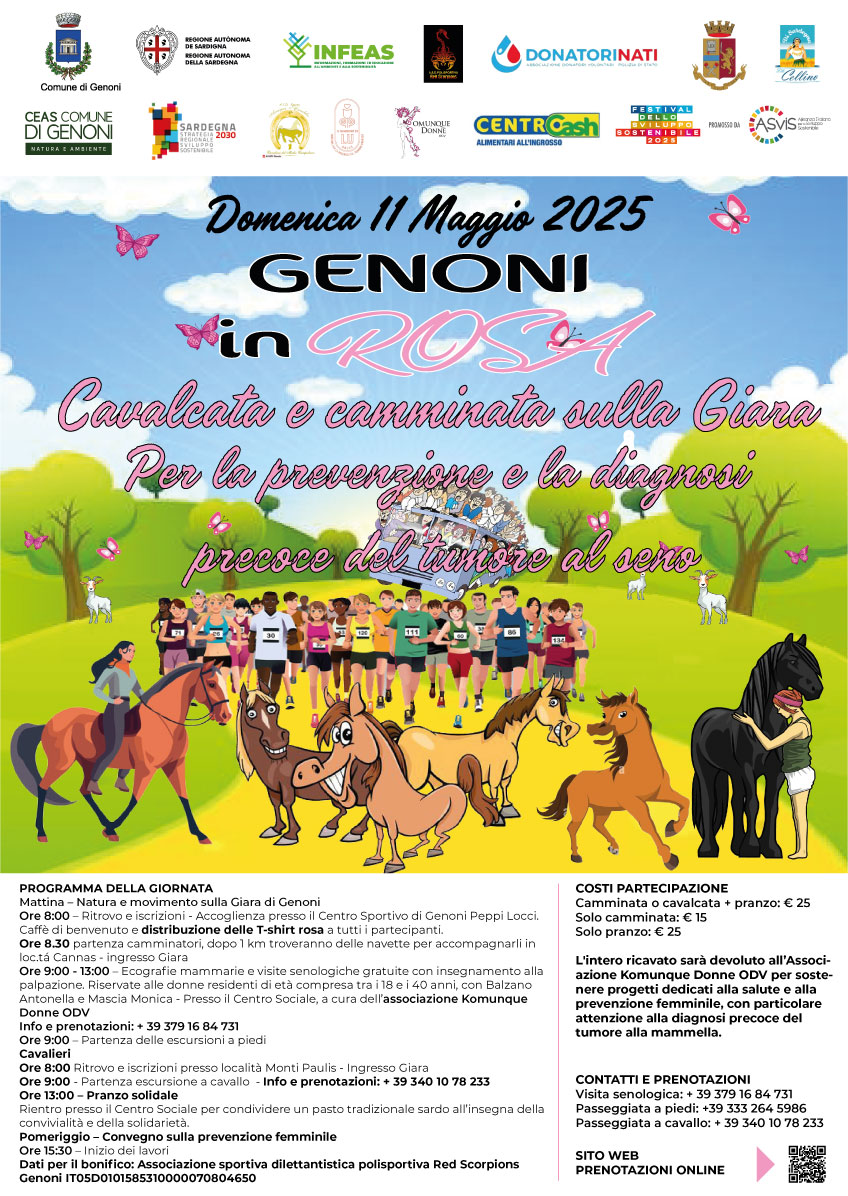 L’11 maggio 2025 la comunità di Genoni si tinge di rosa per una giornata dedicata alla prevenzione, alla solidarietà e alla valorizzazione del territorio.