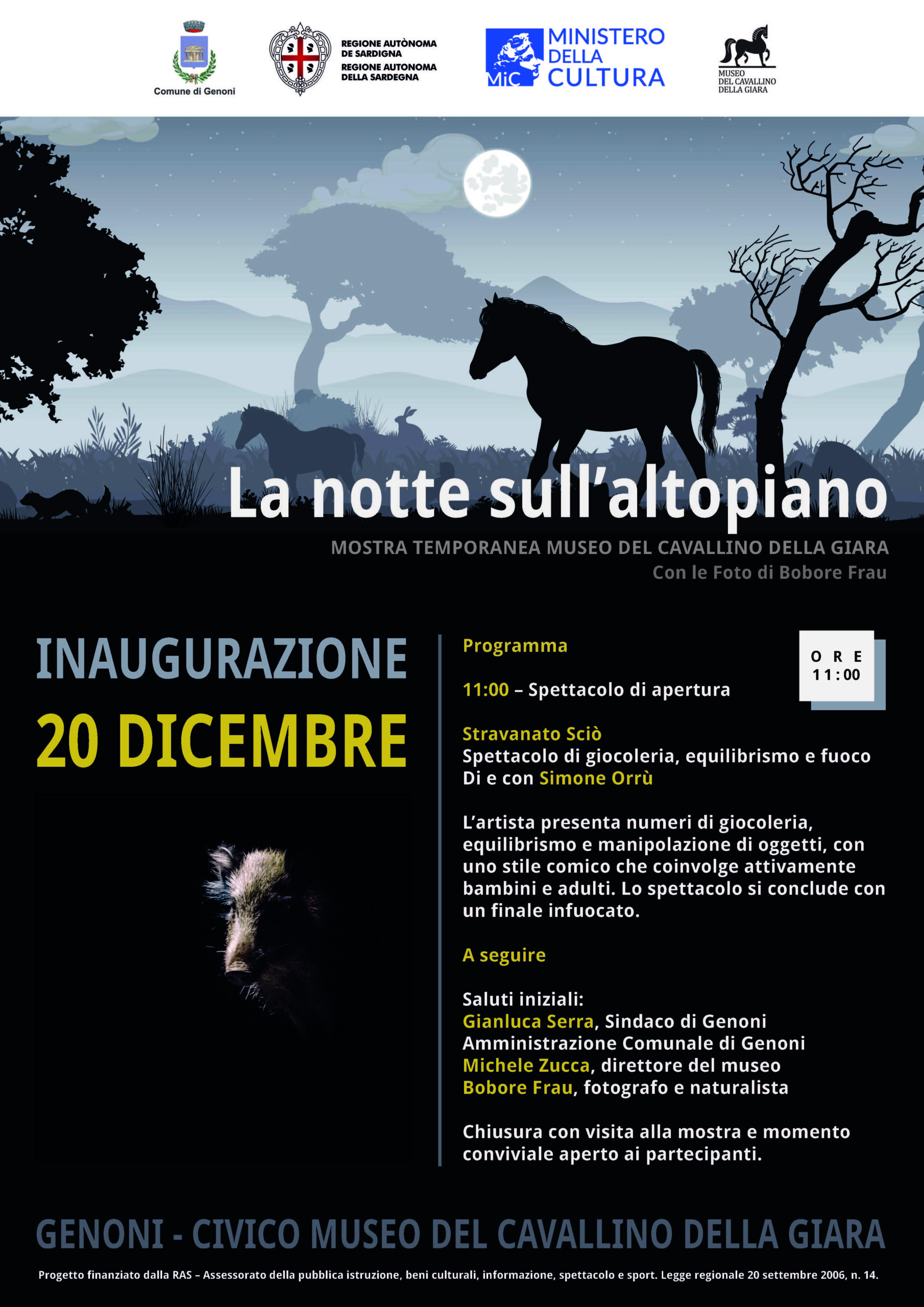 Mostra La notte sull’altopiano al Museo del Cavallino della Giara