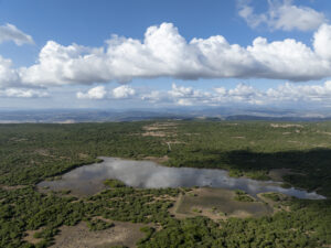 Altopiano della Giara di Genoni vista dal drone